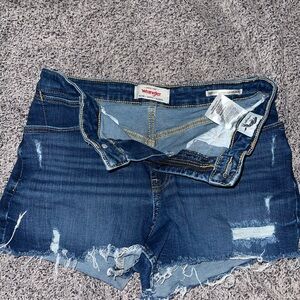 Wrangler Women's Blue Denim Shorts